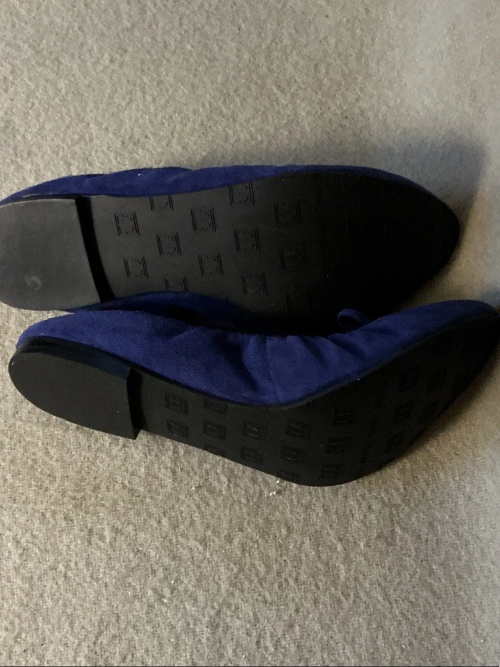 Ivanka Trump Navy Suede Bow Ballet Flats
